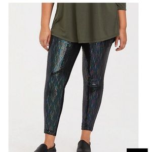 Torrid Iridescent Sequin Leggings